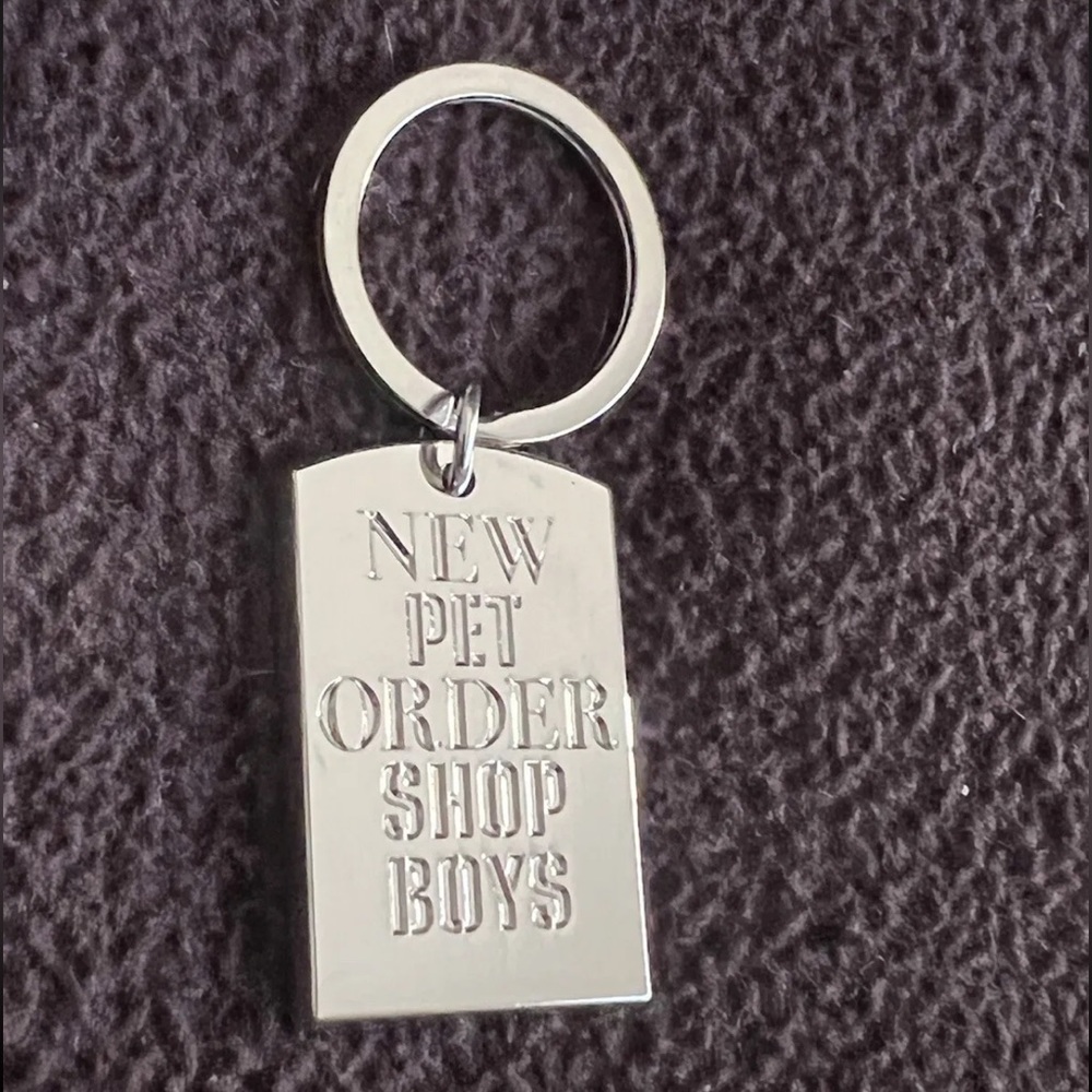 Pet Shop Boys New Order Unity Tour 2022 Official Logo Keychain NWOT Concert Rare